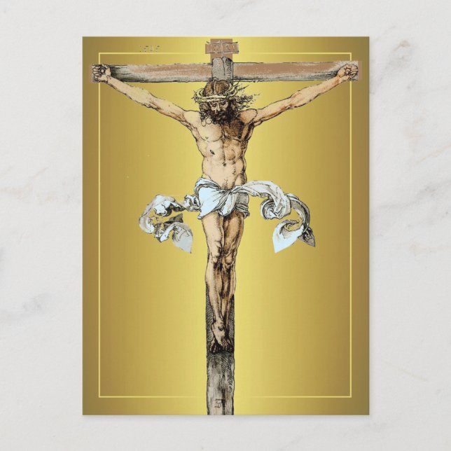 Albrecht Dürer 1505 Christ on the Cross Postcard (Front)