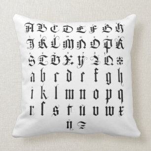 Albrecht Durer Alphabet Cushion