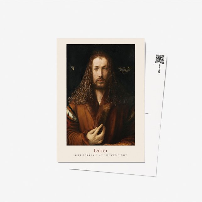 Albrecht Dürer Durer Self portrait 1500 Exhibition Postcard (Creator Uploaded)