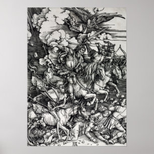 Albrecht Dürer Four Horsemen of the Apocalypse Poster