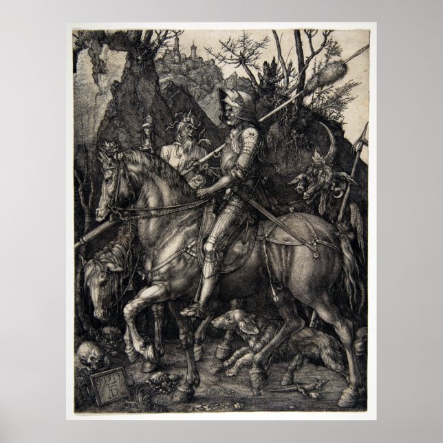 Albrecht Dürer Knight, Death and the Devil Poster (Front)