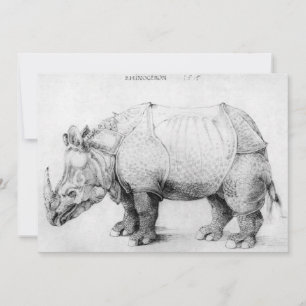 Albrecht Durer Rhinoceros Invitations