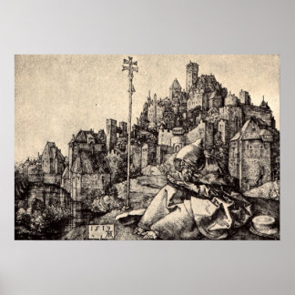 Albrecht Durer St Anthony at the City Poster