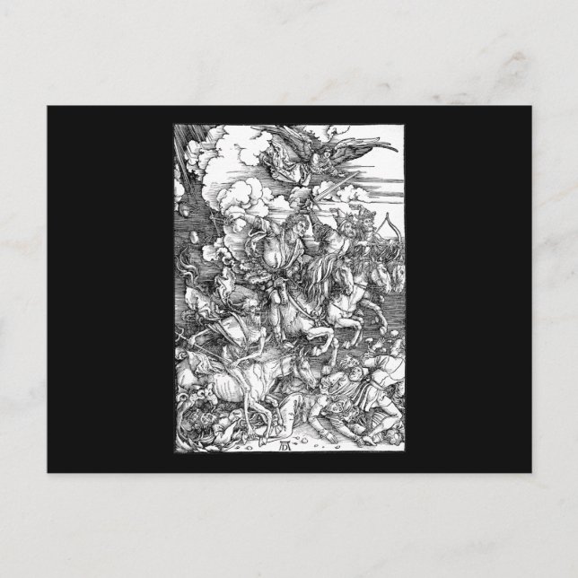 Albrecht Durer The Four Horsemen of the Apocalypse Postcard (Front)