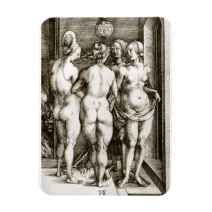Albrecht Durer -The Four Witches Magnet