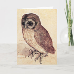 Albrecht Durer The Little Owl Greeting Card
