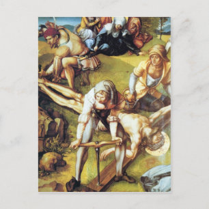 Albrecht Durer - The seven Marys pain - nailing on Postcard