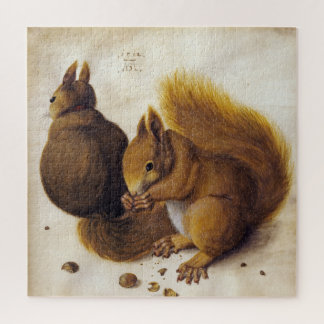 Albrecht Dürer, Two Squirrels _ Fine Art  Jigsaw Puzzle