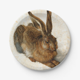 ALBRECHT DÜRER - Young hare 1502 Paper Plate