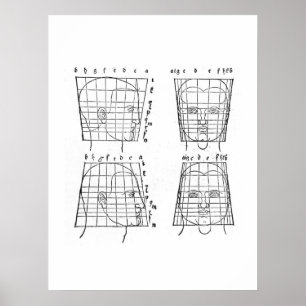 Albrecht Dürer's study of human proportions Poster
