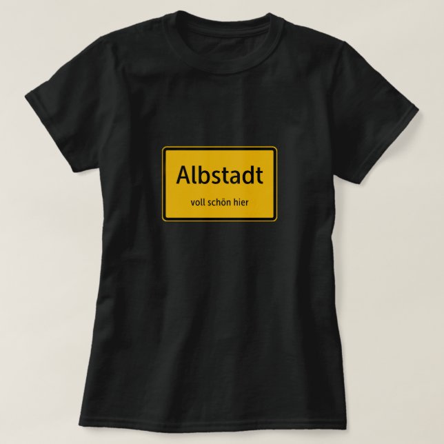 Albstadt Ladies Women T-shirt shirt shirt (Design Front)