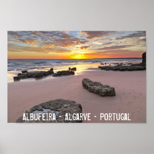 Albufeira - Portugal. Summer vacations in Algarve Poster