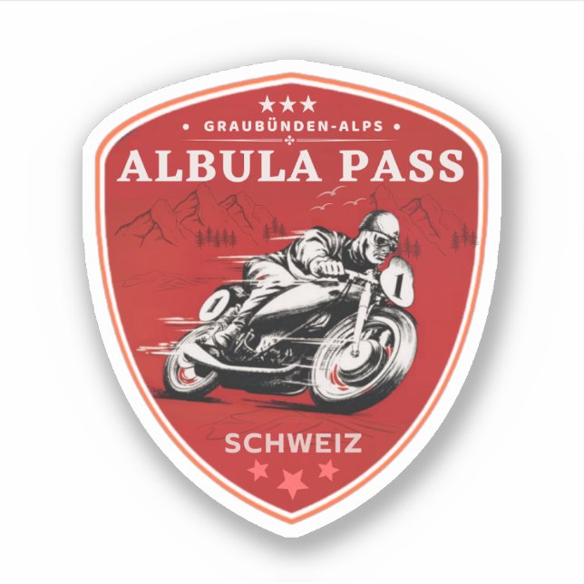 Albula pass swiss–alps motorcycle tour (Front)