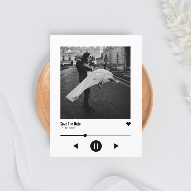 Album Cover Viral Music Save the Date  Announcement Postcard (Creator Uploaded)