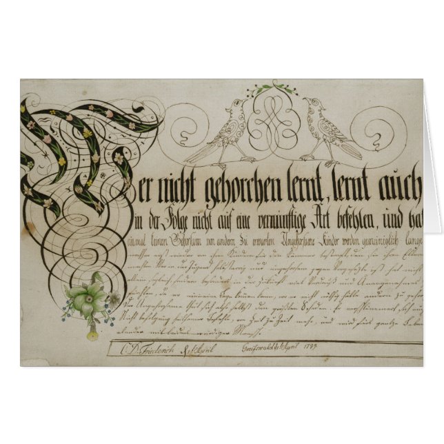 Album sheet, 1789 (Front Horizontal)