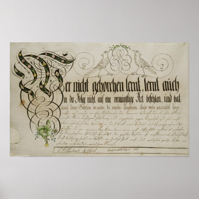 Album sheet, 1789 poster (Front)