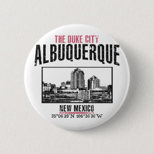 Albuquerque 6 Cm Round Badge