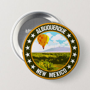 Albuquerque 7.5 cm round badge