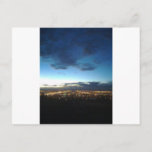 Albuquerque at nightfall postcard