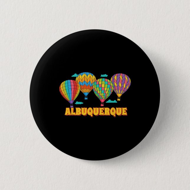 Albuquerque Balloon Festival New Mexico Fiesta  6 Cm Round Badge (Front)