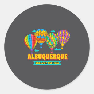 Albuquerque Balloon Festival New Mexico Fiesta  Classic Round Sticker