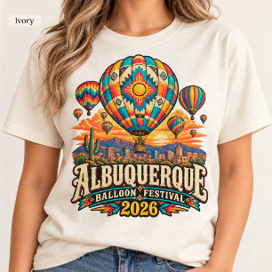 Albuquerque Balloon Fiesta 2026 New Mexico Festive T-Shirt