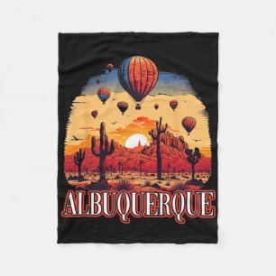 Albuquerque Balloon New Mexico Hot Air Balloon Fleece Blanket
