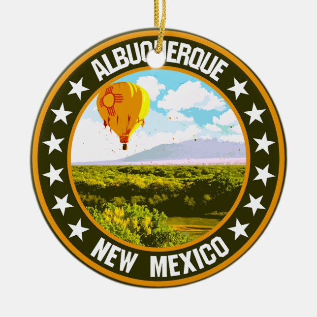 Albuquerque                                     ceramic ornament (Front)