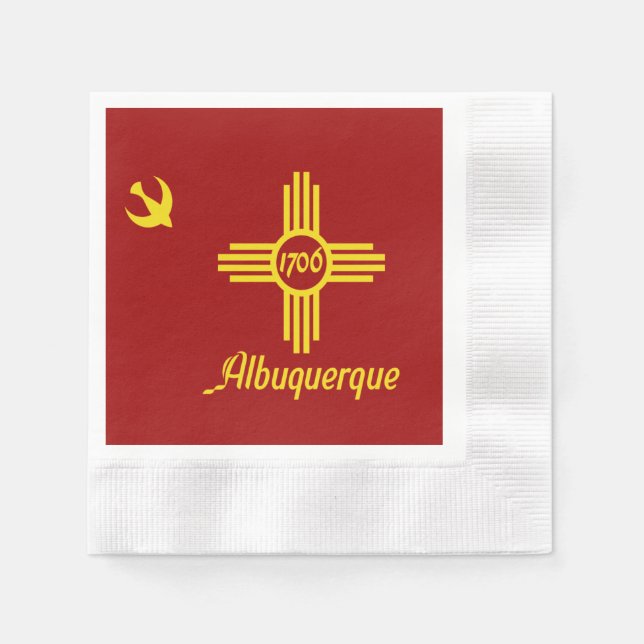 Albuquerque city flag napkin (Front)