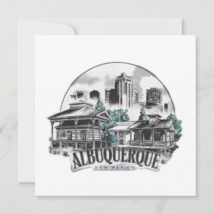 Albuquerque City New Mexico USA Invitation