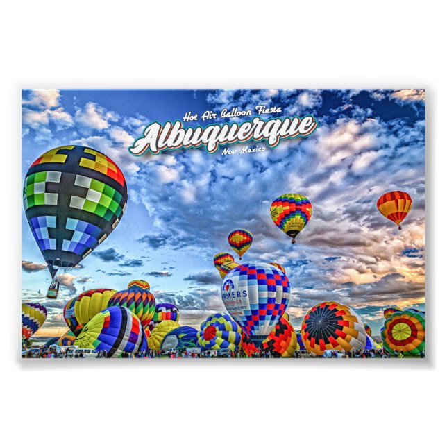 Albuquerque Hot Air Balloon Fiesta Photo Print (Front)