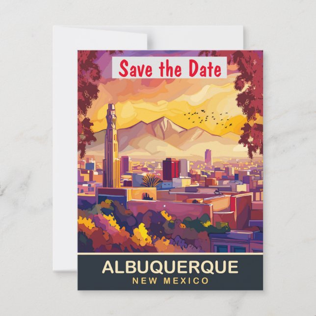 Albuquerque Mountain View wedding Invitation (Front)