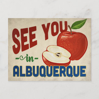 Albuquerque New Mexico Apple - Vintage Travel Postcard