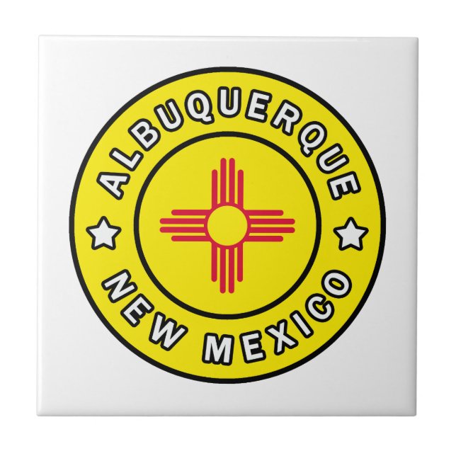 Albuquerque New Mexico Ceramic Tile (Front)