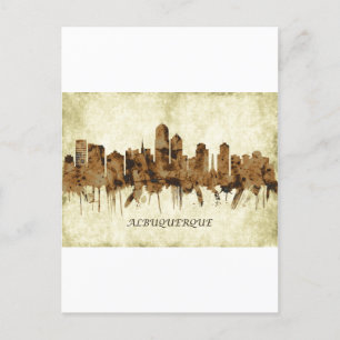 Albuquerque New Mexico Cityscape Invitation Postcard