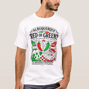 Albuquerque New Mexico Culinary Red Or Green T-Shirt