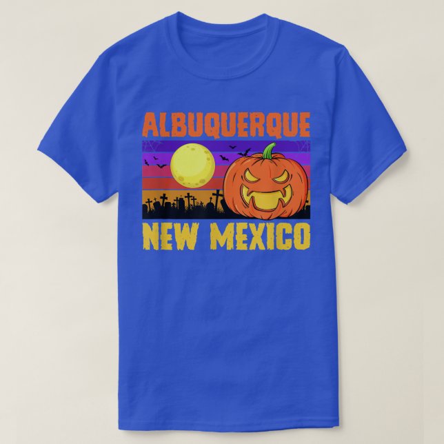 Albuquerque New Mexico Happy Halloween Party Local T-Shirt (Design Front)
