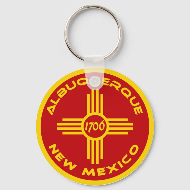 Albuquerque New Mexico Key Ring (Front)