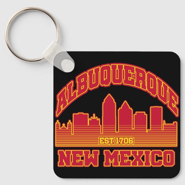 Albuquerque,New Mexico Key Ring (Front)