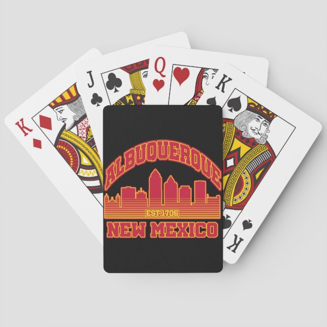 Albuquerque,New Mexico Playing Cards (Back)