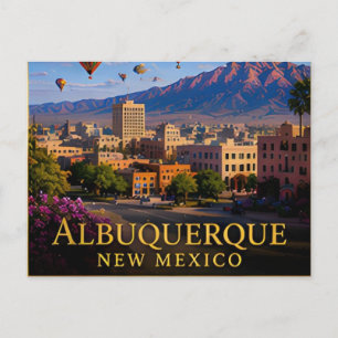 Albuquerque New Mexico Rio Grande & High Desert 🗺 Postcard