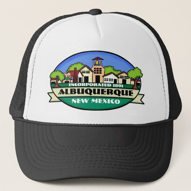 Albuquerque New Mexico town souvenir hat (Front)