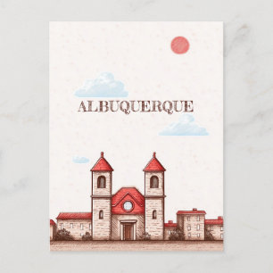 Albuquerque New Mexico Travel Postcard