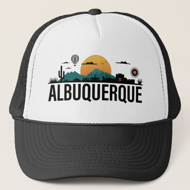 Albuquerque New Mexico Trucker Hat (Front)