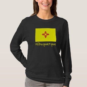 Albuquerque New Mexico Usa Flag Souvenir T-Shirt