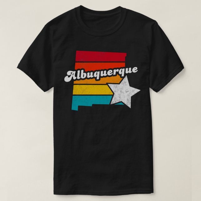 Albuquerque New Mexico Vintage Distressed Souvenir T-Shirt (Design Front)