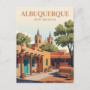 Albuquerque Old Town New Mexico Postcard