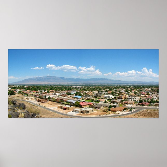 albuquerque sandia mountains poster (Front)