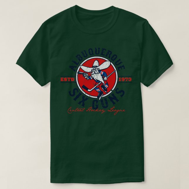 Albuquerque Six Guns T-Shirt (Design Front)