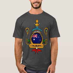 Albury City Pride Golden Australian Flag Souvenir T-Shirt